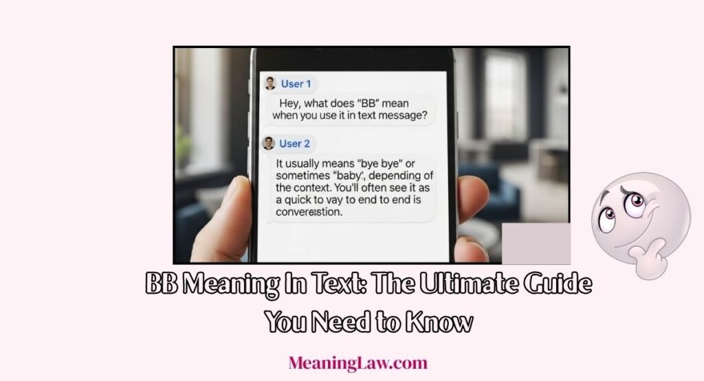 BB meaning in text